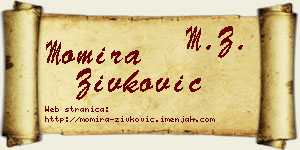 Momira Živković vizit kartica